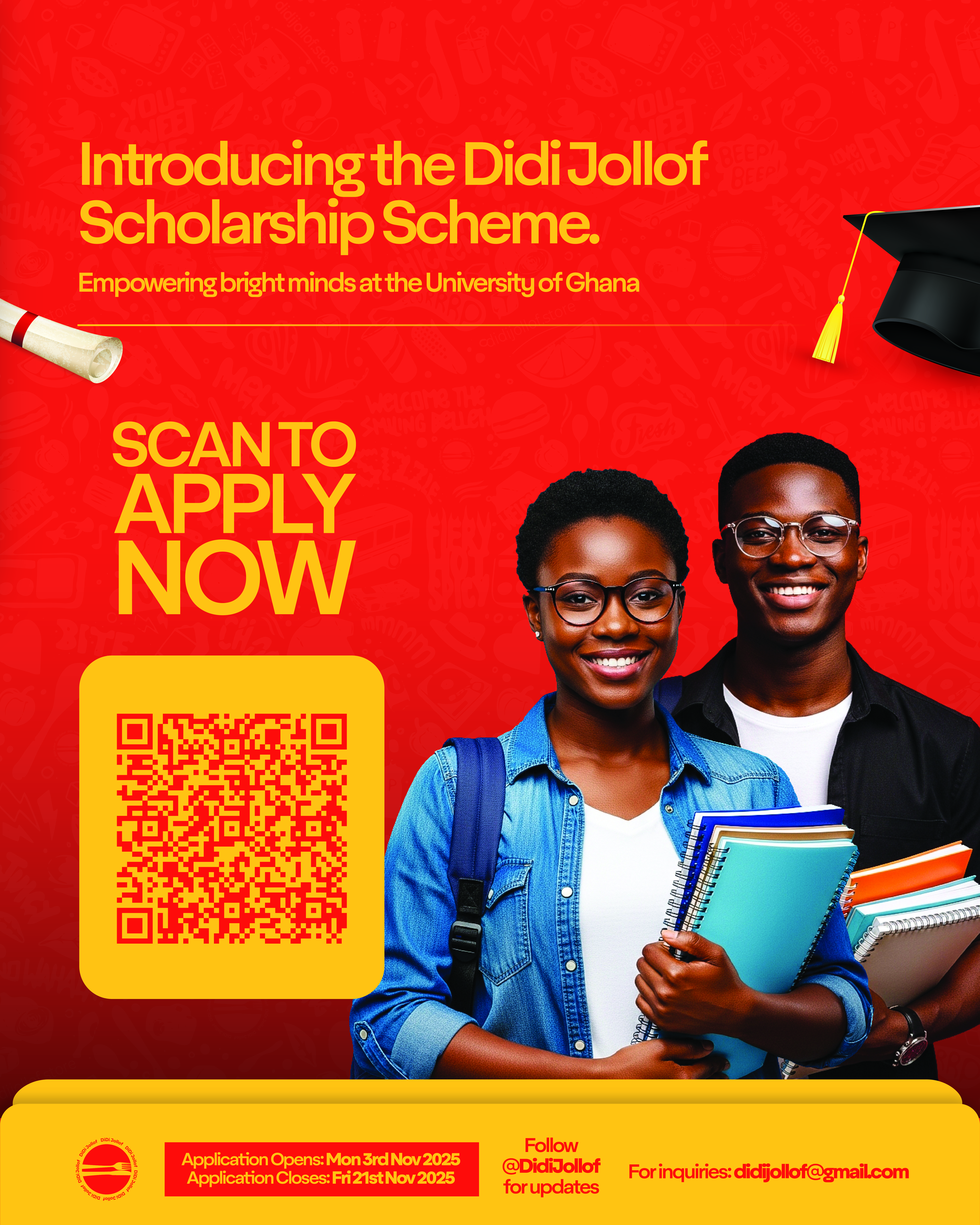 Announcement of the Didi Jollof Scholarship Scheme